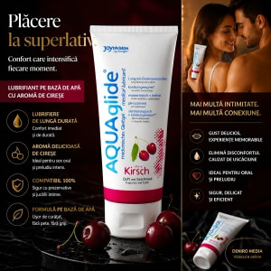 Lubrifiant AQUAglide Aromă Cireșe 100ml Thumb 1