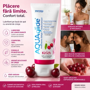 Lubrifiant AQUAglide Aromă Cireșe 100ml Thumb 3