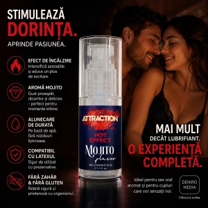 Lubrifiant Attraction Heat Mojito 50ml Thumb 2