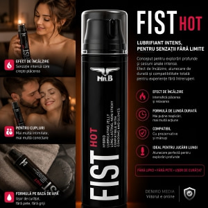 Lubrifiant pe bază de apă Mister B FIST Hot 200 ml Thumb 5
