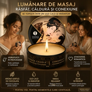 Lumânare Masaj Shunga Ciocolată 30ml Thumb 4