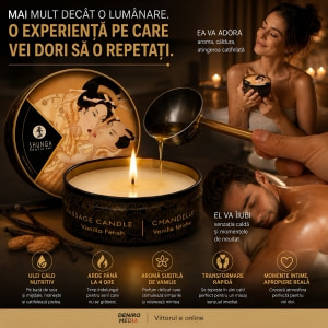 Lumânare Masaj Shunga Vanilie 30ml Thumb 4