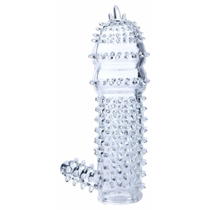Manșon Pentru Penis Cu Striații Transparent