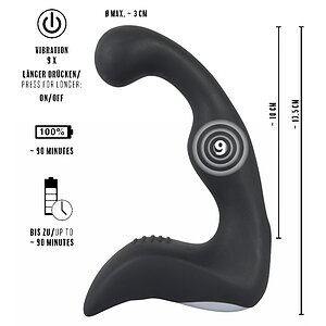 Masator Prostată Rebel Reîncărcabil Negru Thumb 6