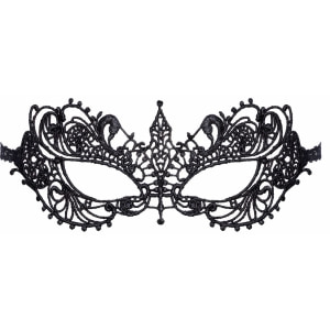 Masca Brodată Elegantă Cottelli Collection Unisize Negru Thumb 2