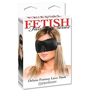 Mască Deluxe Fantasy Love Negru Thumb 3