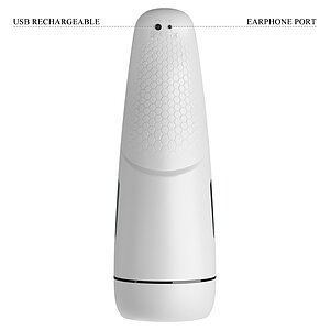 Masturbator Cu Vibrații Și Încălzire Marissa Alb Thumb 5