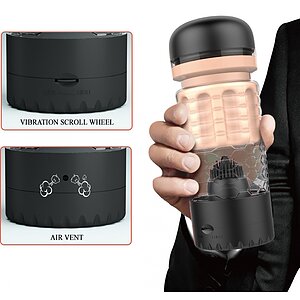 Aparat Negru Pentru Plăcere Solo Cu Vibrații Thumb 3