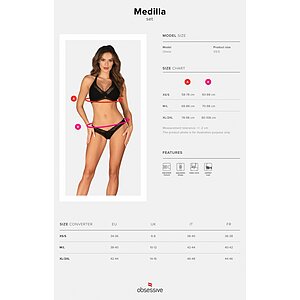 Set Obsessive Medilla Negru M-L Thumb 4