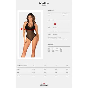 Body Obsessive Medilla Negru XL-2XL Thumb 4