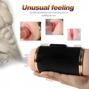 Mistress Kay – Masturbator Dublu, 2 Motoare, 10 Trepte Negru Thumb 5
