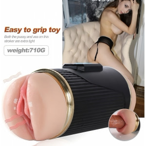Mistress Kay – Masturbator Dublu, 2 Motoare, 10 Trepte Negru Thumb 9