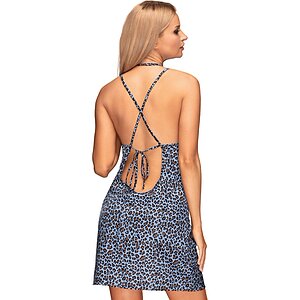 Chemise Obsessive Nadines Albastru S-M Thumb 1