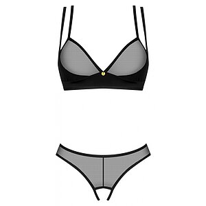 Set Obsessive Nesari Decupat 2 Piese Negru XL-2XL Thumb 2