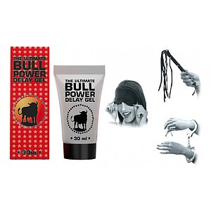 Pachet Set Limited Edition Lovers Fantasy Negru + Gel Ejaculare Prematură Bull Power Delay 30ml