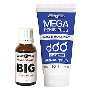 Pachet Picături Big Penis Drops 20ml Și Gel Mărire Penis Mega Penis Plus 65ml