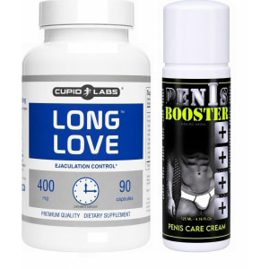 Pachet Pastile Long Love + Cremă Penis Booster