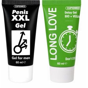 Pachet Gel Ejaculare Precoce Long Love 50ml + Gel Mărirea Penisului Mr XXL Gel 50ml