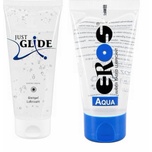 Pachet Lubrifiant Just Glide Anal + Lubrifiant Eros Aqua 50ml