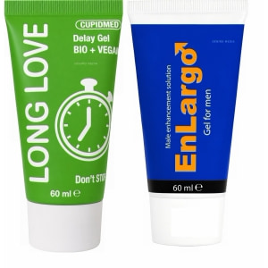 Pachet Cremă Mărirea Penisului Enlargo 100ml + Gel Ejaculare Precoce Long Love 50ml