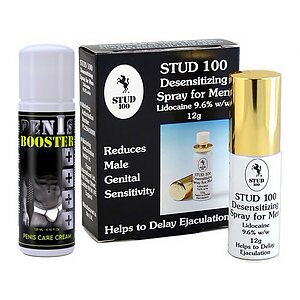 Pachet Cremă Pentru Potență Penis Booster 125ml + Spray Stud 100 Original
