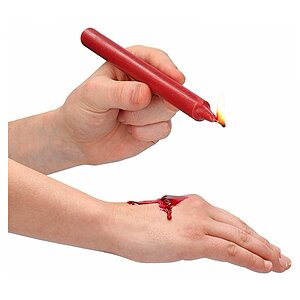 Set 4 Lumânări Teasing Wax Large Roșu Thumb 1