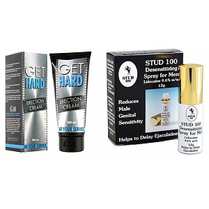 Pachet Cremă Erecție Get Hard + Spray Stud 100 Original