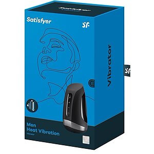 Masturbator Satisfyer Cu Vibrație Pulsație Și Încălzire Negru Thumb 3