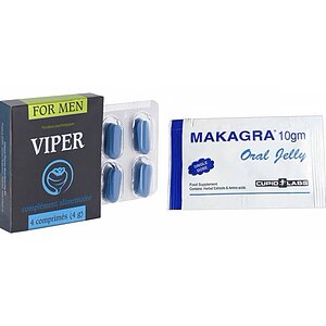Pachet Stimulent Makagra Oral Jelly 10g + Pastile Potenta Viper FR