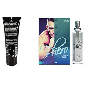 Pachet Cremă Erecție Penis XXL + Parfum cu Feromoni Pheromen 15ml