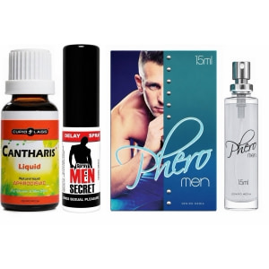 Pachet Putere și Atracție: Kit 3 produse pentru nopți epice