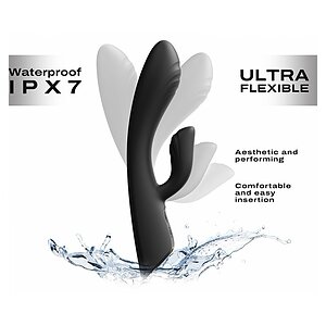 Vibrator Dorcel Flexi Rabbit Heating Negru Thumb 5