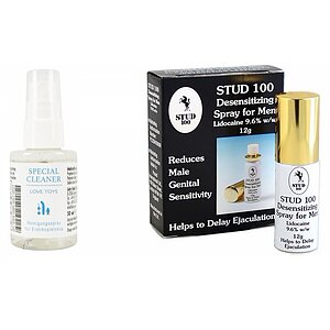 Pachet Spray Stud 100 Original Și Special Cleaner Love Toys 50ml