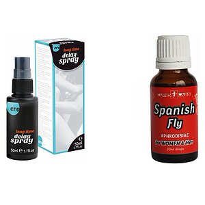 Pachet Spray HOT Delay + Picături Spanish Fly