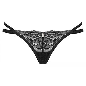 Chilot Tangă Obsessive Nutris Negru XS-S Thumb 2