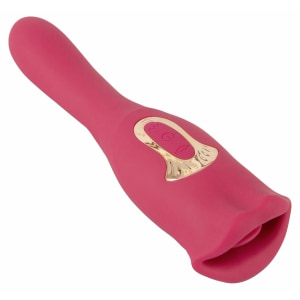 Oral Fun L – Vibrator 2 în 1, 10 Moduri, Reîncărcabil Roz Thumb 2