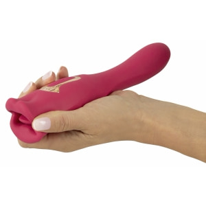 Oral Fun L – Vibrator 2 în 1, 10 Moduri, Reîncărcabil Roz Thumb 12