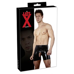 Pantaloni Latex Cu Gaură Negru XL Thumb 3