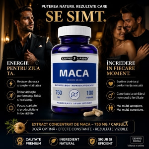 Pastile Maca 750mg 100 capsule Thumb 1