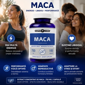 Pastile Maca 750mg 100 capsule Thumb 5