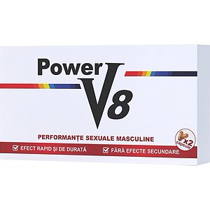 Pastile Pentru Erecție Și Potență Power V8