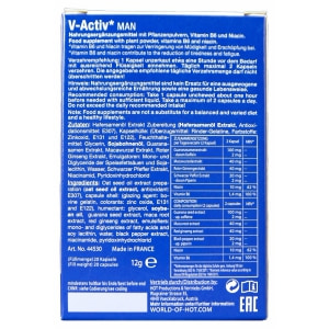 Pastile Potentă V-Activ Pentru Bărbați 20buc Thumb 7