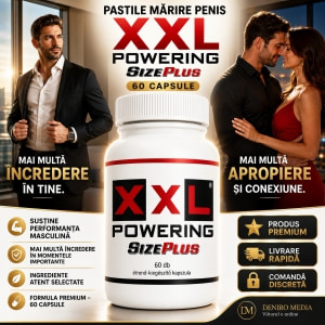 Pastile Mărire Penis XXL Powering Size Plus 60capsule Thumb 2