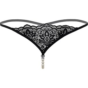 Chilot Daring Intimates Pearl Beaded Negru L-XL Thumb 3