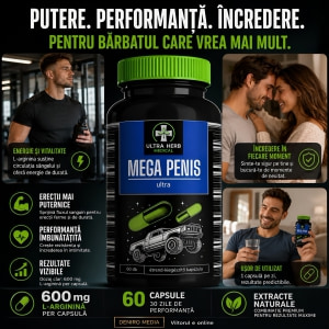 Pills Mega Penis Ultra — 60 Capsule, L-Arginină 600 Mg Thumb 6