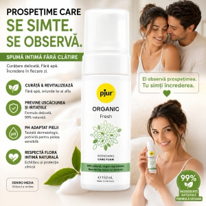 Pjur ORGANIC Fresh – Spumă Intimă Revitalizantă 150ml Thumb 2