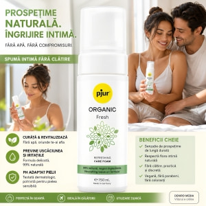 Pjur ORGANIC Fresh – Spumă Intimă Revitalizantă 150ml Thumb 3