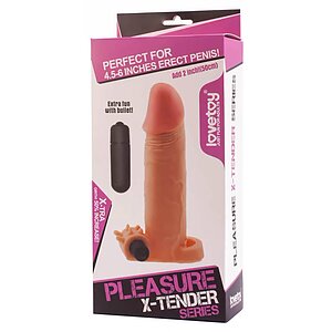 Prelungitor Penis Pleasure X-Tender Vibrating 2 Thumb 1