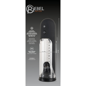 Pompă Mărire Penis Rebel Automatic Negru Thumb 13