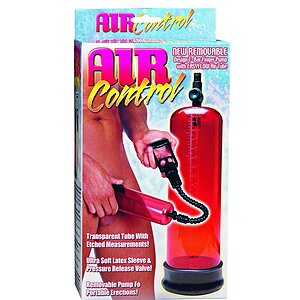 Pompă Mărirea Penisului Air Control Roșu Thumb 1